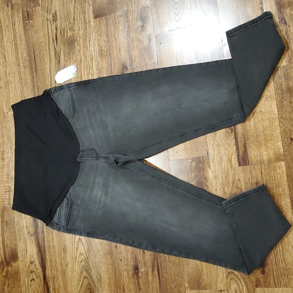 Womens Time & Tru black maternity skinny jeans size L(12/14)